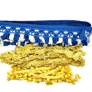 Vintage Fringe Loop And Pom Pom Trim Pillows Drapery Sewing Other Crafts